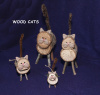 $19 Natural Wood Log Standing Cat 